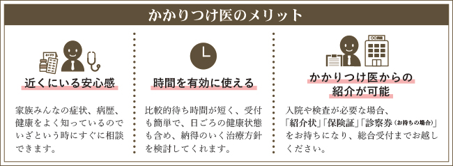 かかりつけ医のメリット